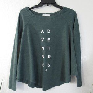 Adventures Spell Out Relaxed Thermal Top Shirt